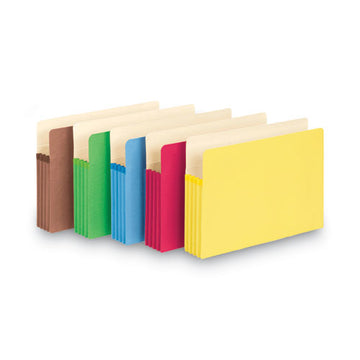 Smead® Colored File Pockets, 3.5" Expansion, Legal Size, Assorted, 5-pack freeshipping - TVN Wholesale